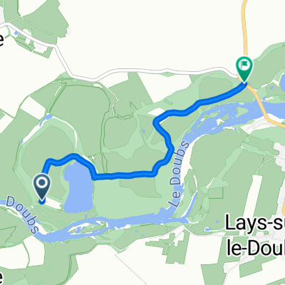 Itinéraire vers D203, Lays-sur-le-Doubs
