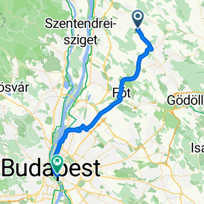 Petőfi tér 3, Vácrátót to Ferenciek tere 7, Budapest