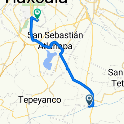 De Calle Benito Juárez, Teolocholco a Calle Jaime Nuno 9, Tlaxcala de Xicohténcatl