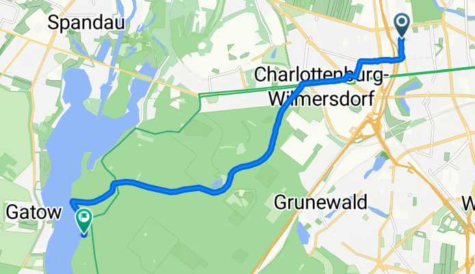 Sophie-Charlotten-Straße 97, Berlin nach Havelchaussee 61, Berlin