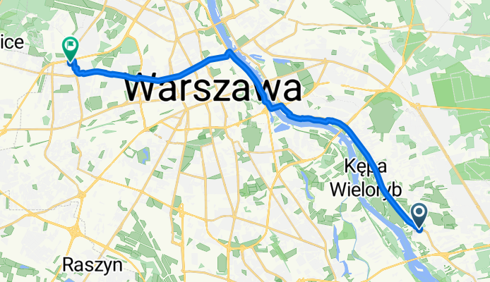 Wał Miedzeszyński 249a, Warszawa do Powstańców Śląskich 89D, Warszawa