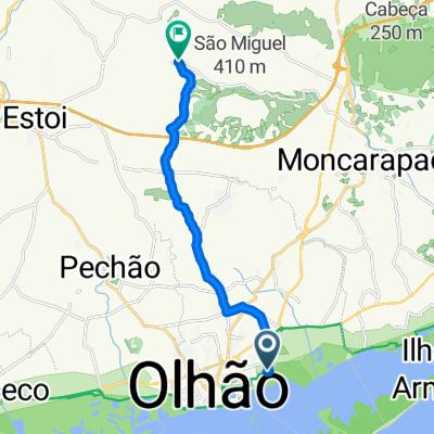 Portugal, Quelfes nach Azinheiro, Estói