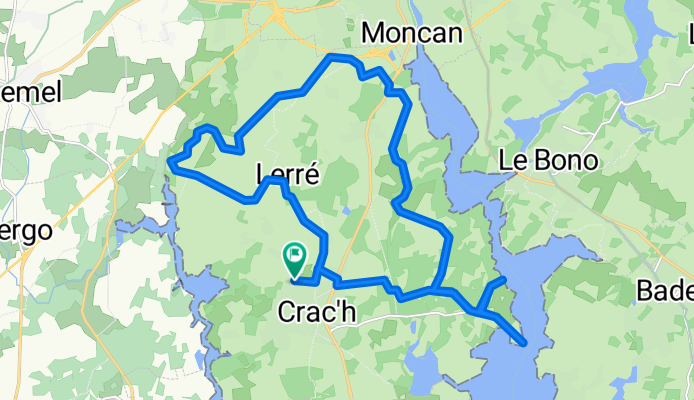 De Rue du Stade 45, Crac'h à Rue du Stade 45, Crac'h