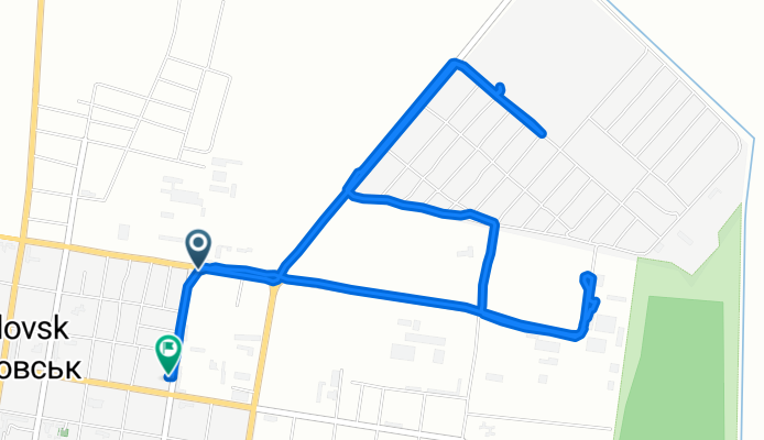 От Пасечника улица, Скадовск до Балтазаровская улица, Скадовск