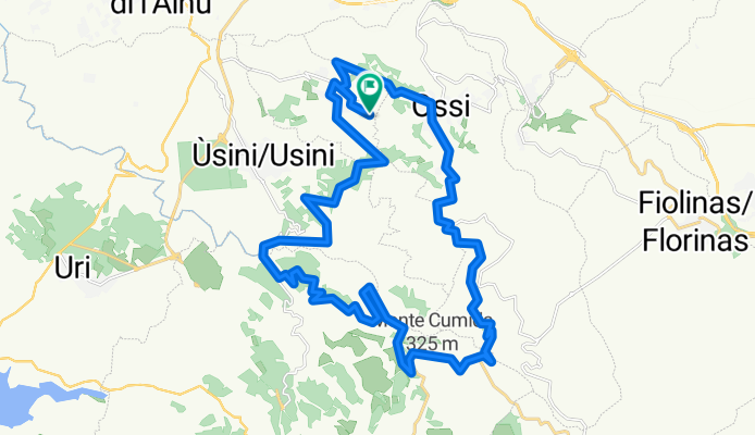 Ossi - S. Silvaru - Monte Cumida - Sa Punta 'e Sa Nansa - S'Ena e S'Ulumu - S. Isperadu - Tissi Campo Sportivo