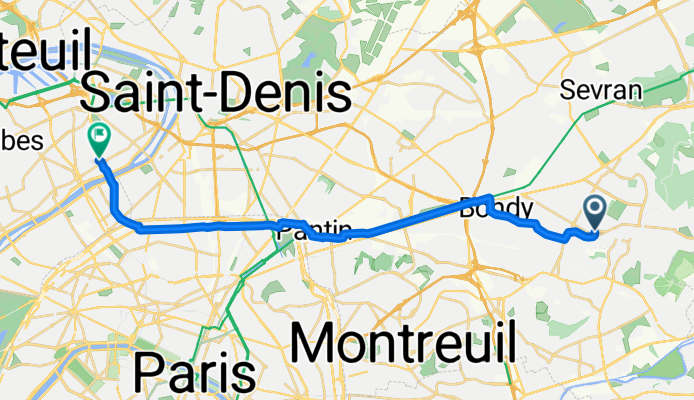 De 5 Boulevard de l'Est, Le Raincy à 9 Rue de la Sablière, Genneviliers