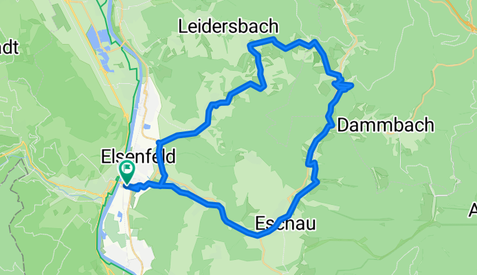 Königsberger Straße 9, Elsenfeld nach Tilsiter Straße 6, Elsenfeld