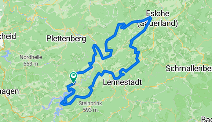 Anspruchsvolle Rennradstrecke