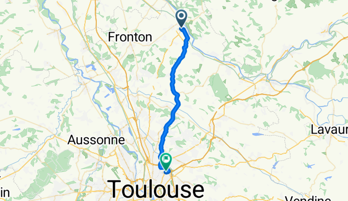 De 41 Avenue du Général Leclerc, Villemur-sur-Tarn à 11 Rue du Colonel Jean-Stanislas Rémy, Toulouse