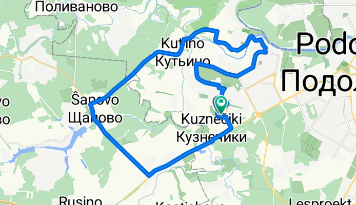 От Флотский проезд 7, Подольск до Флотский проезд 5, Подольск