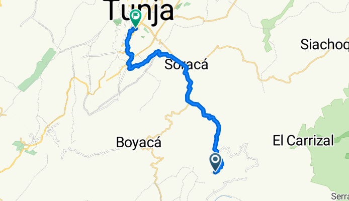 Ruta a Carrera 9 10-58, Tunja