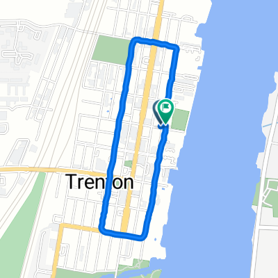 2576 Riverside Dr, Trenton to 2575 Riverside Dr, Trenton