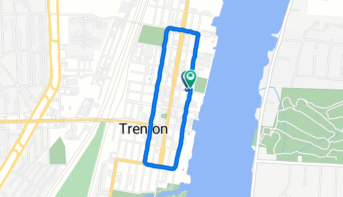 2576 Riverside Dr, Trenton to 2575 Riverside Dr, Trenton