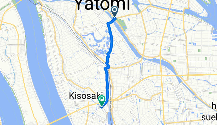 県道104号, 弥富市 to 川先20-20, 木曽岬町, 桑名郡
