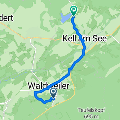 Zur Huf 15, Waldweiler nach K75, Kell am See