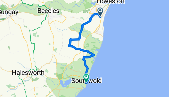 1 Monkshood Close, Lowestoft to 4–6 Queen's Road, Southwold