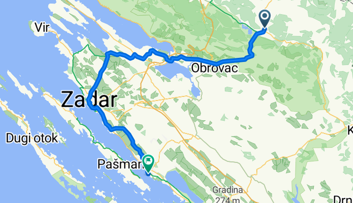 Gračac - Biograd na Moru