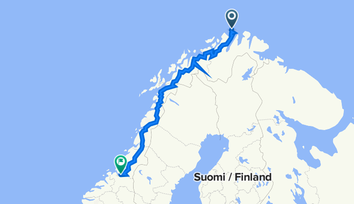 north cape-narvik-trondheim