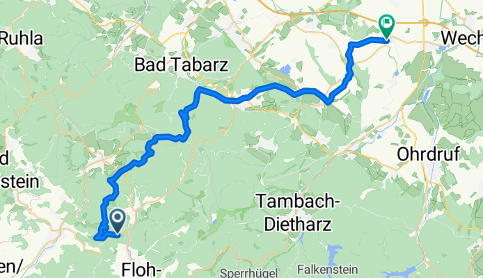 Mommelstein-Radwanderweg, Floh-Seligenthal nach Kellerplatz 3, Emleben