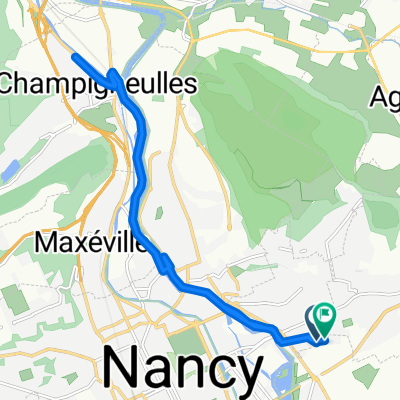 De Allée de Saurupt 7, Saint-Max à Allée de Saurupt 1, Saint-Max