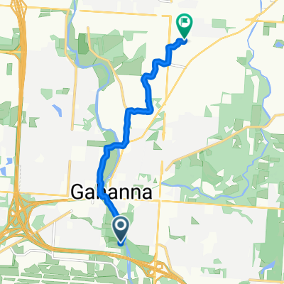 Route to 1209 Sanctuary Pl, Gahanna