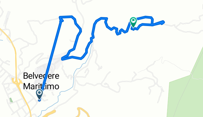 Da Via degli Angioini 28, Belvedere Marittimo a Contrada Sant'Andrea 77, Belvedere Marittimo