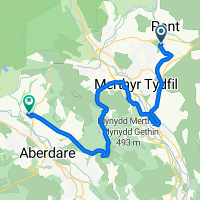 20 Winifred St, Merthyr Tydfil to Kingsbury Pl, Llwydcoed, Aberdare