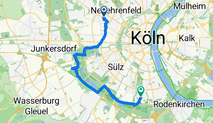Venloer Straße 454, Cologne to Brühler Straße 267, Cologne