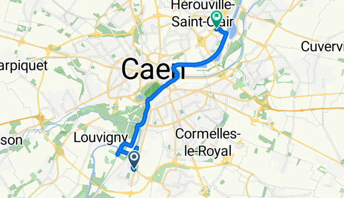 De 1 Rue Jules Ferry, Fleury-sur-Orne à 6 Rue de Marignan, Hérouville-Saint-Clair