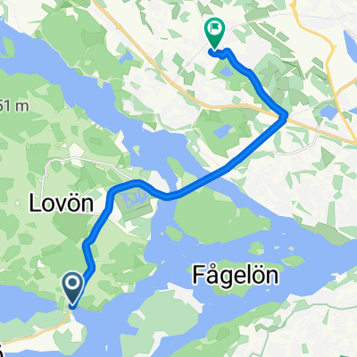 Ekerövägen, Ekerö to Bergenhielmsvägen 10B, Stockholm