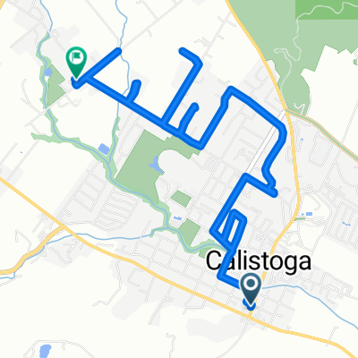 1139 Lincoln Ave, Calistoga to 1611 Greenwood Ave, Calistoga