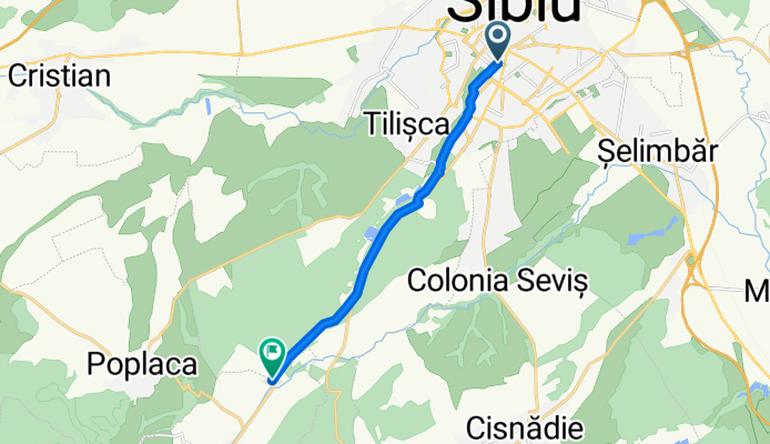 Pista de biciclete Sibiu - Rășinari