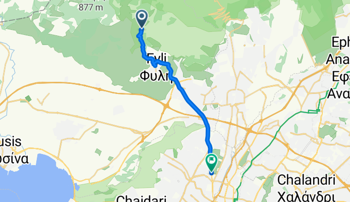 Unnamed Road, Moni Kimiseos Theotokou Kliston to Φυλής 77, Ίλιον