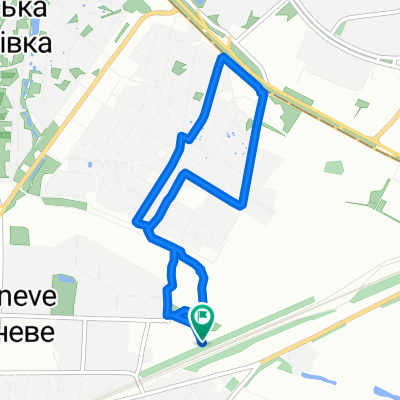 вулиця Європейська 34-Б, Вишневе to вулиця Європейська 34-Б, Вишневе