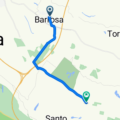 De Rua Trabalhadores Agrícolas 41 a Estrada dos Alemães, Santo Estevão