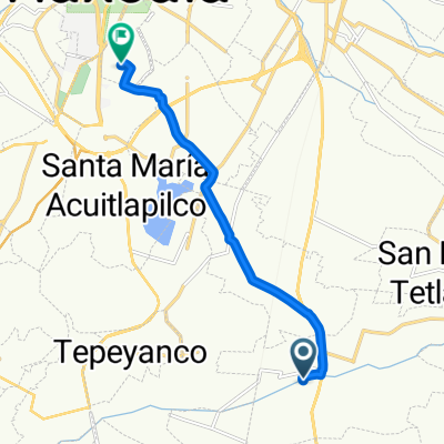 De Calle Ignacio Zaragoza, Teolocholco a Calle Jaime Nuno 9, Tlaxcala de Xicohténcatl