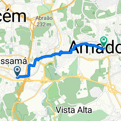 De Rua Sebastião e Silva 55, Queluz a Avenida da República 6, Amadora