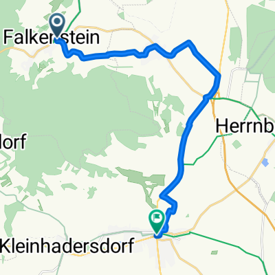 Falkenstein 22, Falkenstein bei Poysdorf nach Laaer Straße 1, Poysdorf