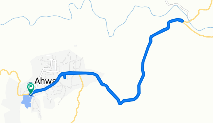 Route to Gujarat State Highway 14, Ahwa