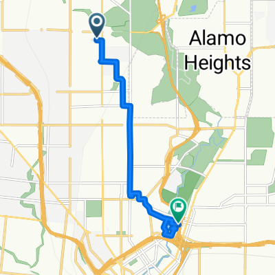 135 San Angelo, San Antonio to 250 E Grayson St, San Antonio