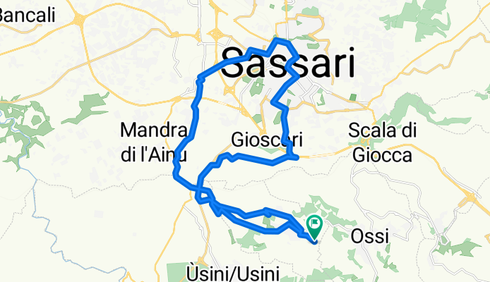 Tissi - Gioscari - Ippodromo - Sassari Mercato - Caniga - Single Molafa' - Forestale - Tissi