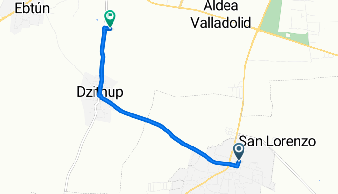 De Calle 17 184, Chichimilá a Dzitnup