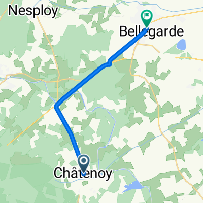 De 2 Route de Lorris, Châtenoy à 2–14 Avenue du 21 Août 1944, Bellegarde