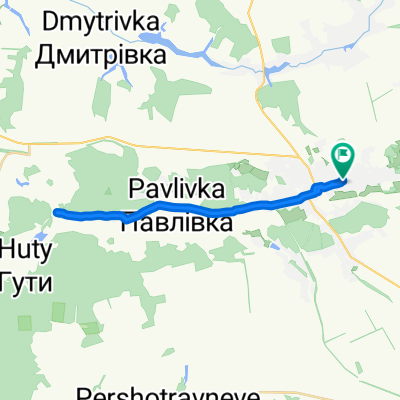 От Покровская улица, 59, Богодухов до Покровская улица, 50, Богодухов