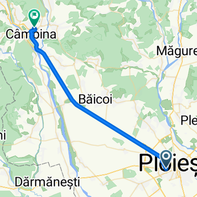 Strada Torcători 2, Ploiești to Strada Vasile Lucaci 14, Câmpina