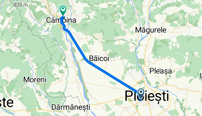 Strada Torcători 2, Ploiești to Strada Vasile Lucaci 14, Câmpina