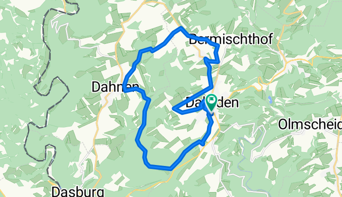 Unterstraße 2, Daleiden nach Dominiksweg 1, Daleiden
