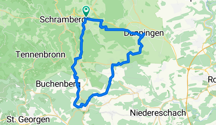 Sulgen -Königsfeld - Burgberg - Eschbronn - Dunningen - Sulgen