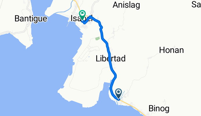 Relaxed route in Isabel
