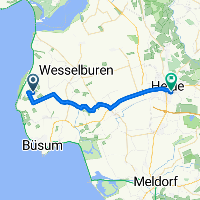 Purrnurr 3, Hedwigenkoog nach Dietrich-Bonhoeffer-Straße 1, Heide
